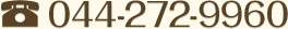 電話番号: 044-272-9960
